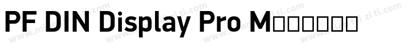 PF DIN Display Pro M字体转换